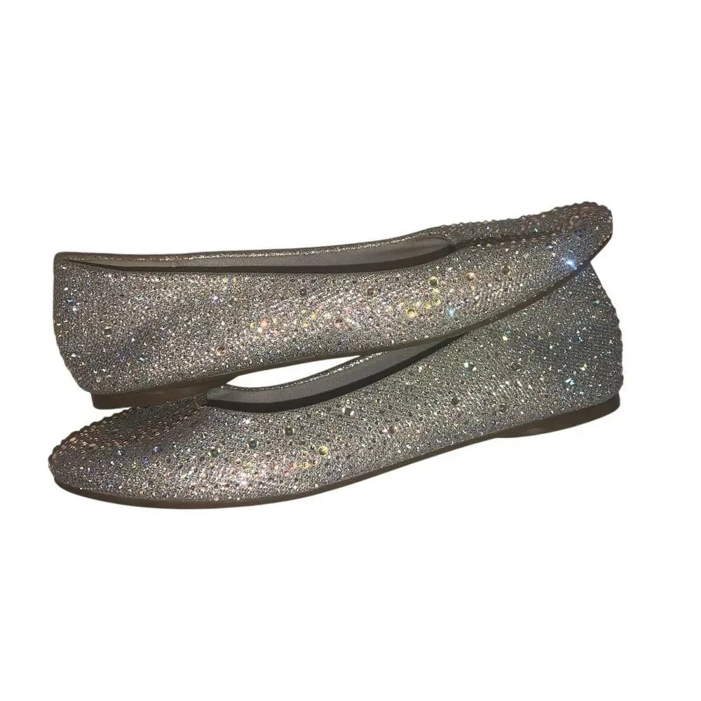 Dream Pairs Rhinestone Ballet Flats Size 9 Sparkly Shoe Wedding Fairy Whimsigoth